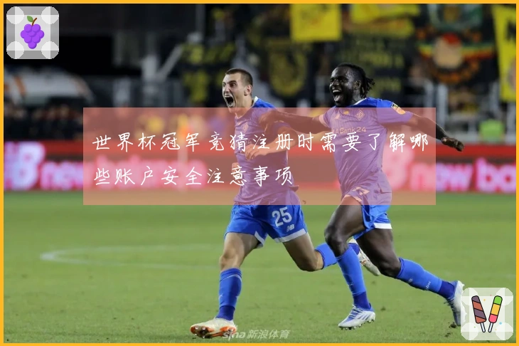 世界杯冠军竞猜注册时需要了解哪些账户安全注意事项
